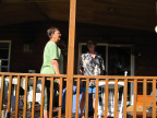Holly and Susan Klein on Susan's porch